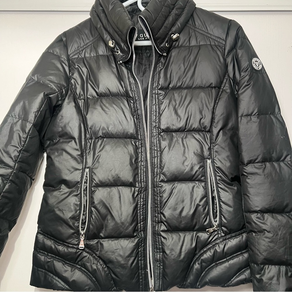 Guess Black Quilted Jacket